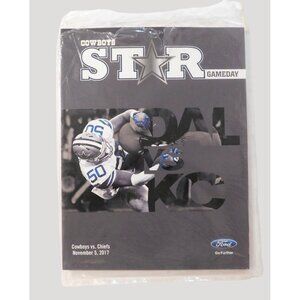 Dallas Cowboys Star Gameday Program Sean Lee Kansas City Chiefs 11/5/17 Sealed